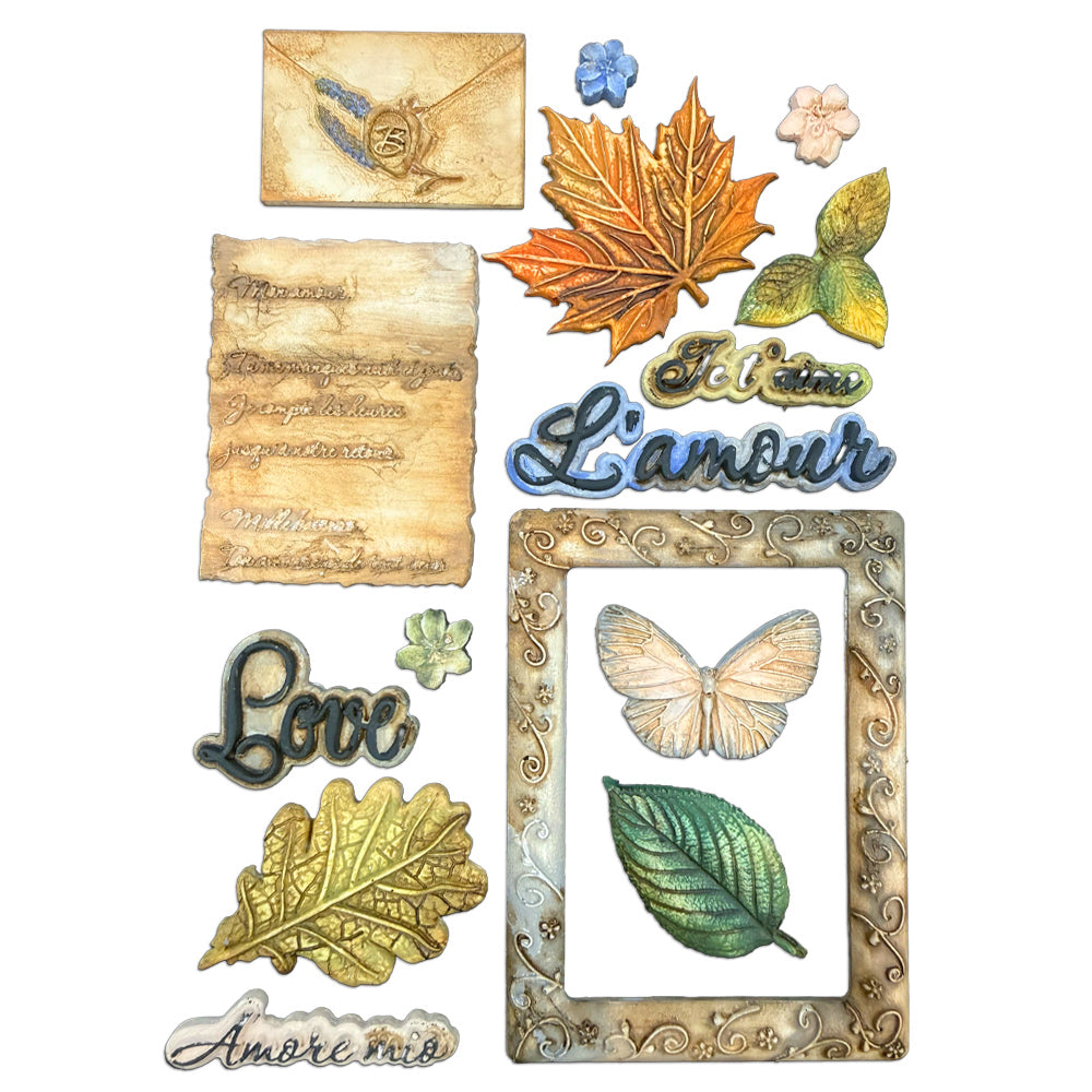 ***Pre-Order*** Stamperia - Silicon Mould Designs A5 For Art And Craft - Flowers And Poems