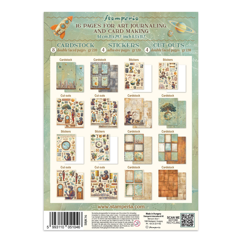 Stamperia - Printed Art Junk journal: stickers, cut-outs, backgrounds for Art and Craft - A new Beginning