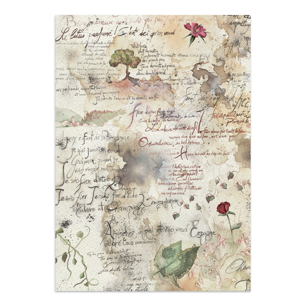 ***Pre-Order*** Stamperia - Printed Art Junk Journal: Stickers, Cut-Outs, Backgrounds For Art And Craft - Flowers And Poems