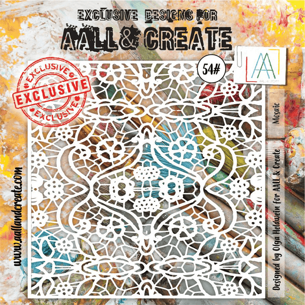 AALL & Create - 6"x6" Stencil - Mosaic - #54