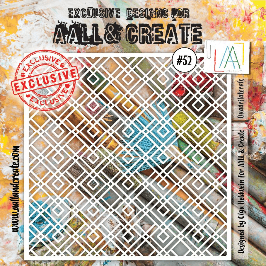 AALL & Create - 6"x6" Stencil - Quadrilaterals - #52