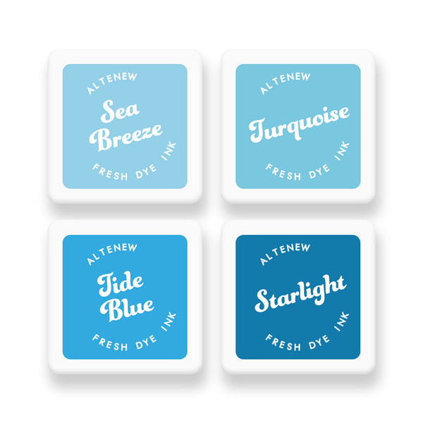 ***Special Order *** Altenew -  Fresh Dye Ink Mini Cube Set - Deep Blue Seas
