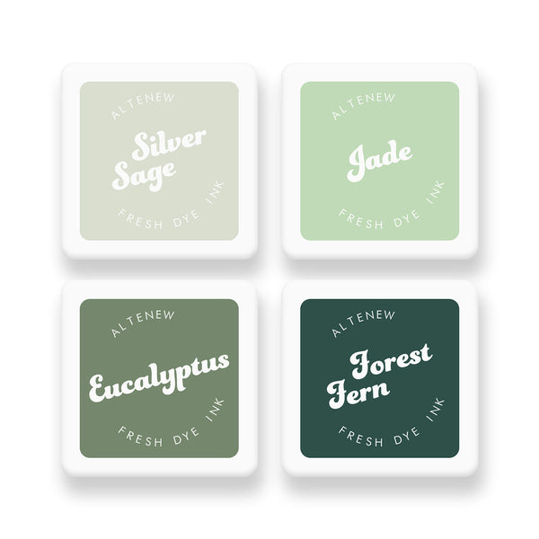 ***Special Order *** Altenew -  Fresh Dye Ink Mini Cube Set - Frosted Foliage