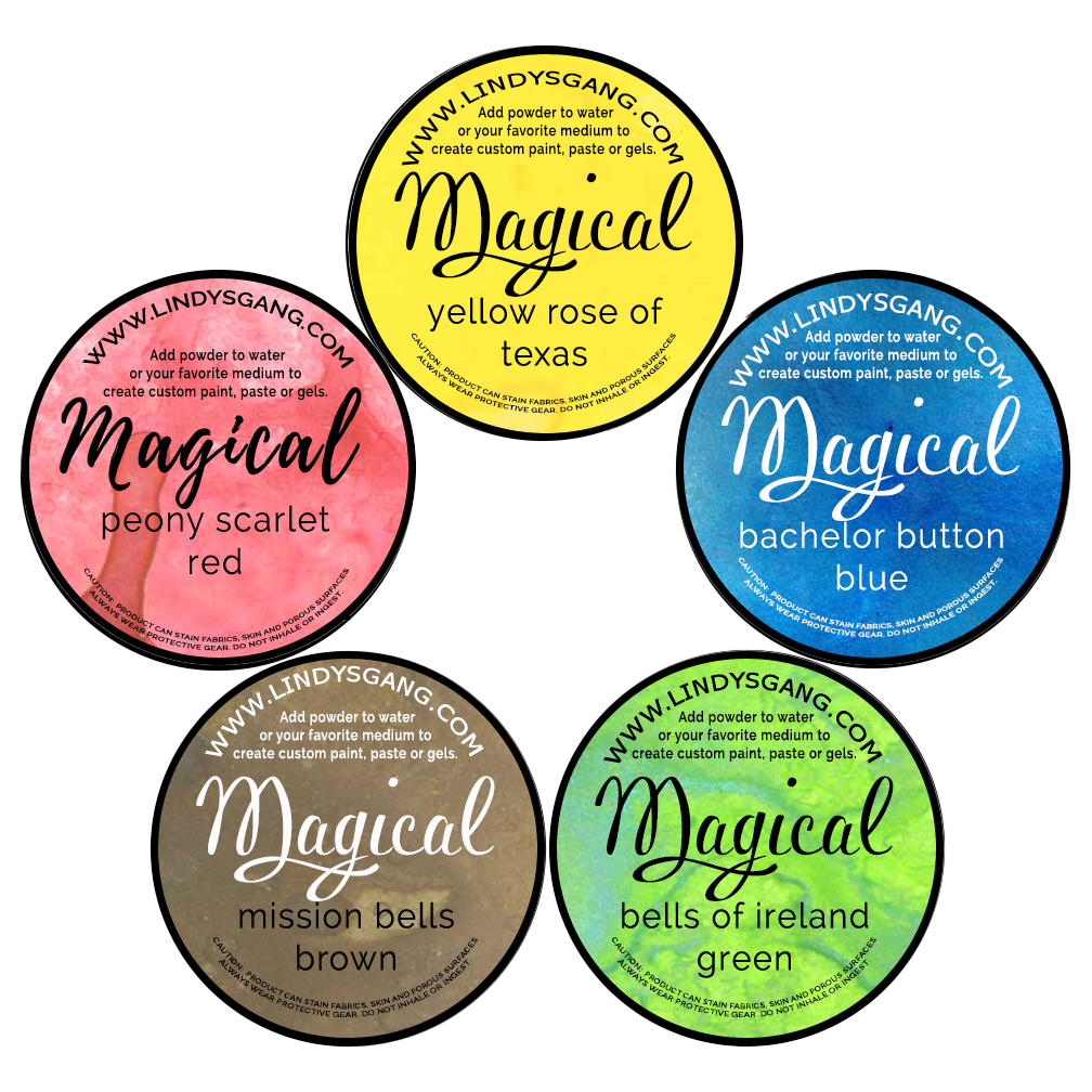 Lindy's Stamp Gang - Magicals - Shaker Set - Prairie Wildflowers