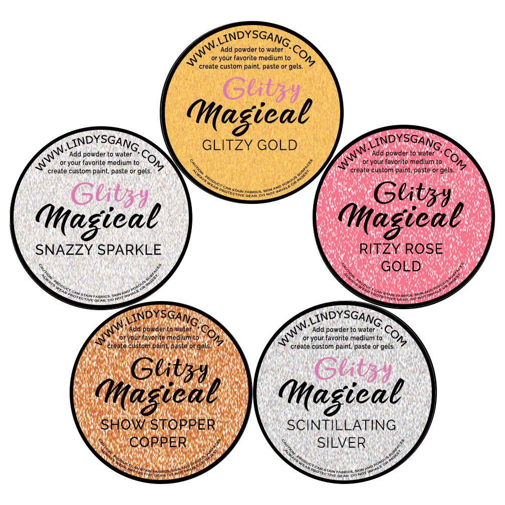 Lindy's Stamp Gang - Magicals - Shaker Set - Glitzy Magicals