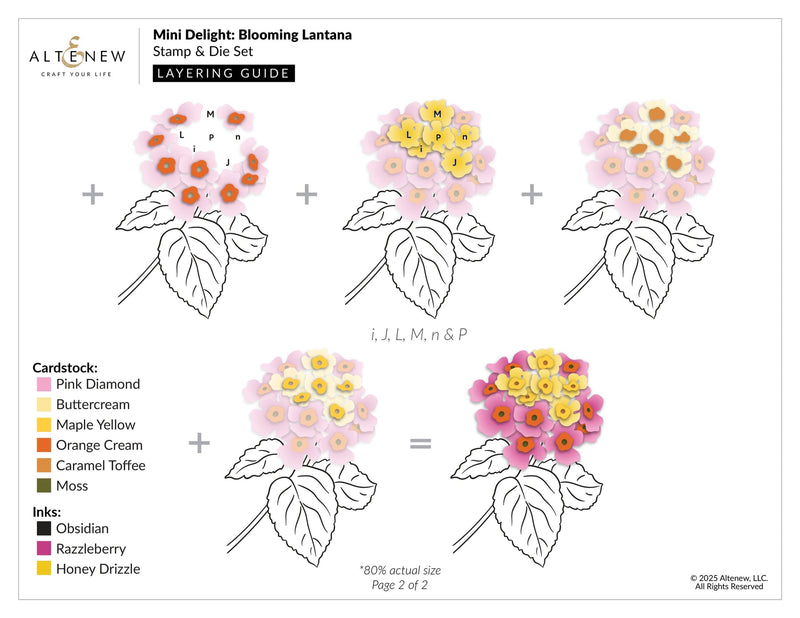 ***Pre-Order*** Altenew - Mini Delight - Blooming Lantana Stamp & Die Set