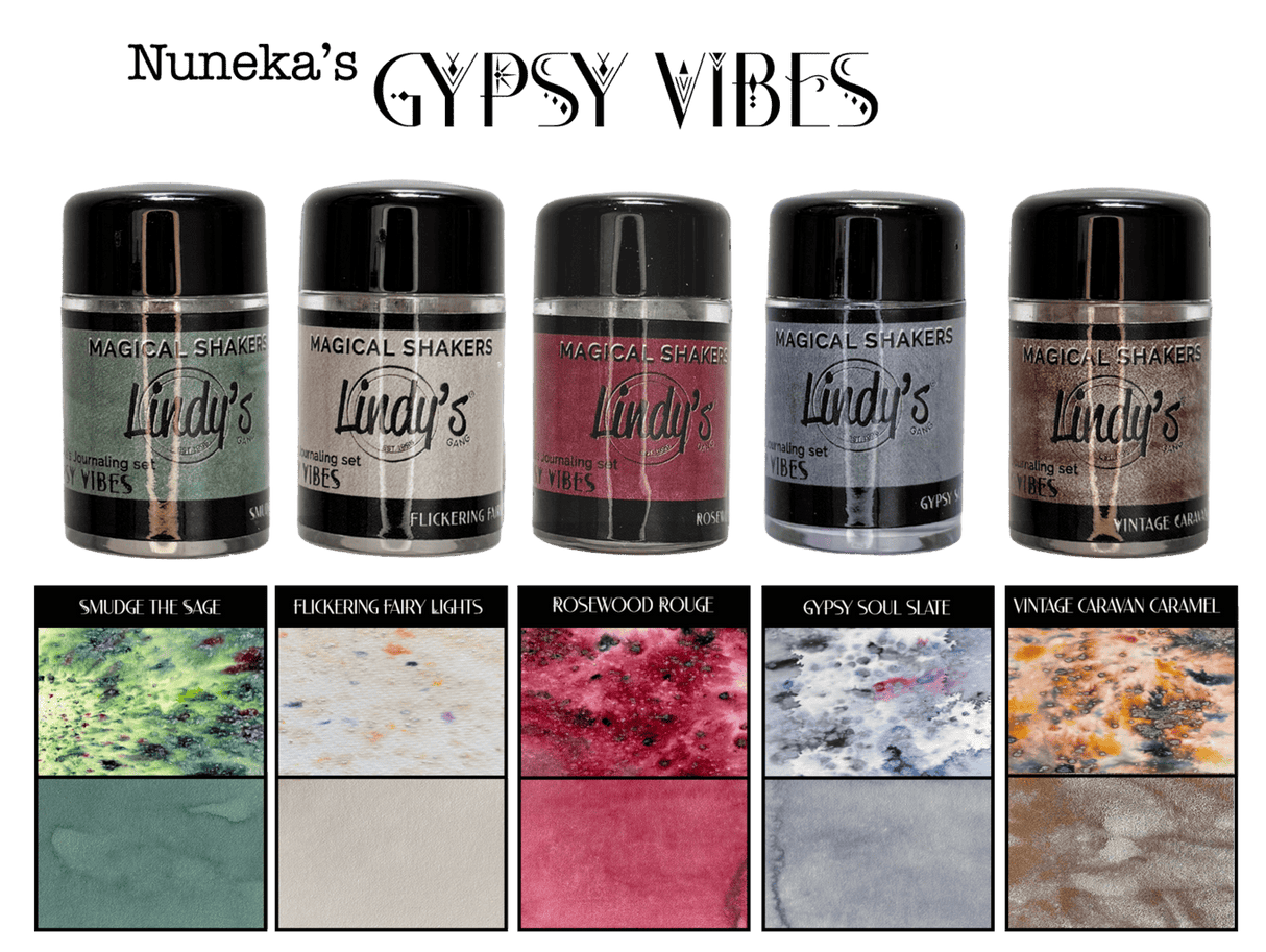 Lindy's Stamp Gang - Shimmer Magical - Shaker Set - Gypsy Vibes - Set 11