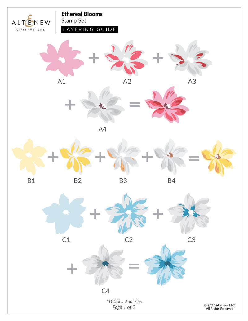 ***Pre-Order*** Altenew - Ethereal Blooms Stamp & Die Bundle