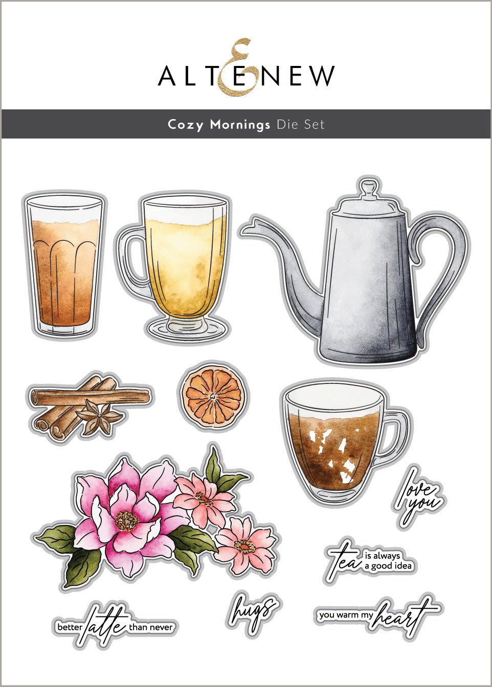 ***Pre-Order*** Altenew - Cozy Mornings Die Set