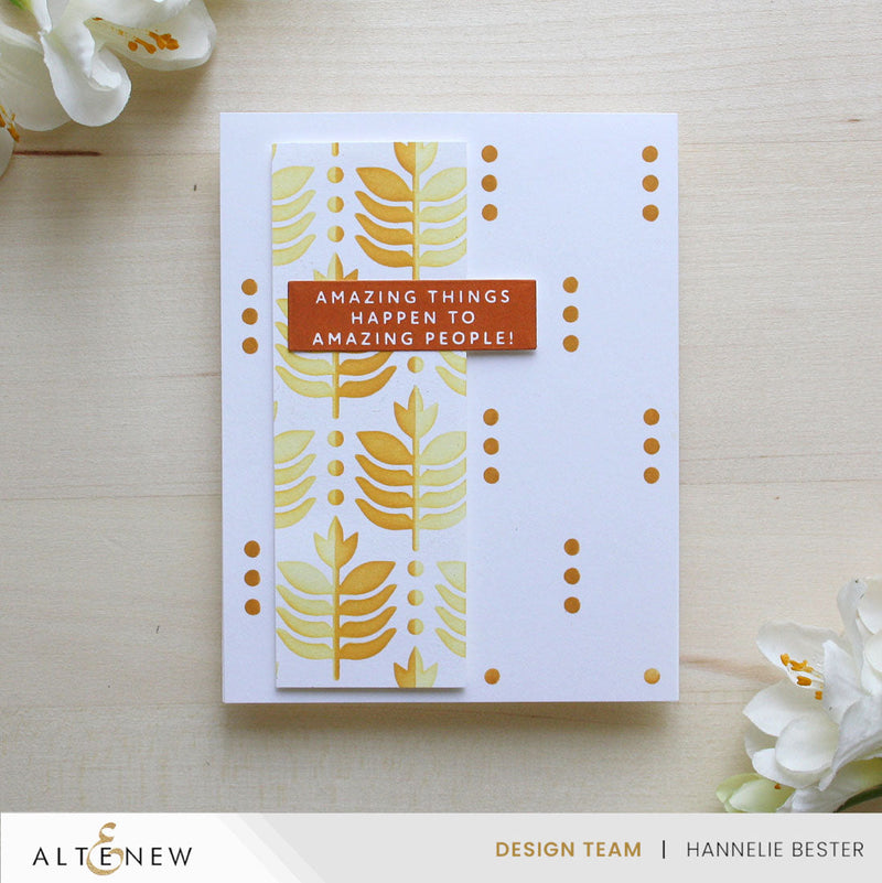 ***Pre-Order*** Altenew - Deco Leaves Background Stencil