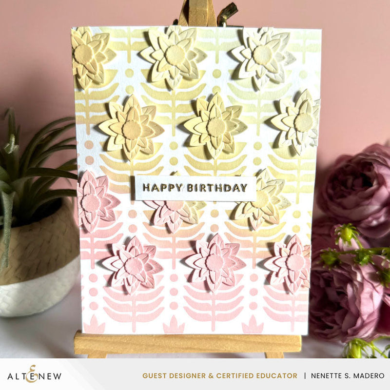 ***Pre-Order*** Altenew - Deco Leaves Background Stencil