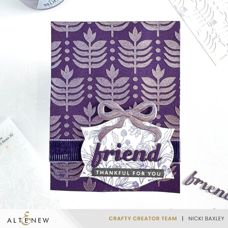 ***Pre-Order*** Altenew - Deco Leaves Background Stencil