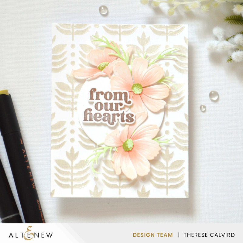 ***Pre-Order*** Altenew - Deco Leaves Background Stencil