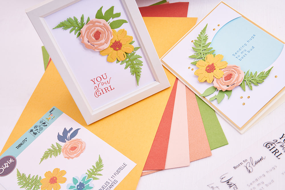 Sizzix - Thinlits Die Set 11PK Flowers & Fern by Sizzix