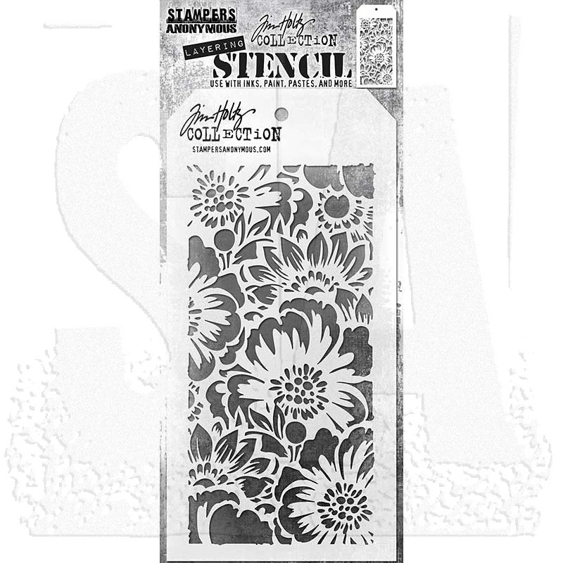 Tim Holtz - Stamper Anonymous - Layering Stencil - Bouquet - THS143