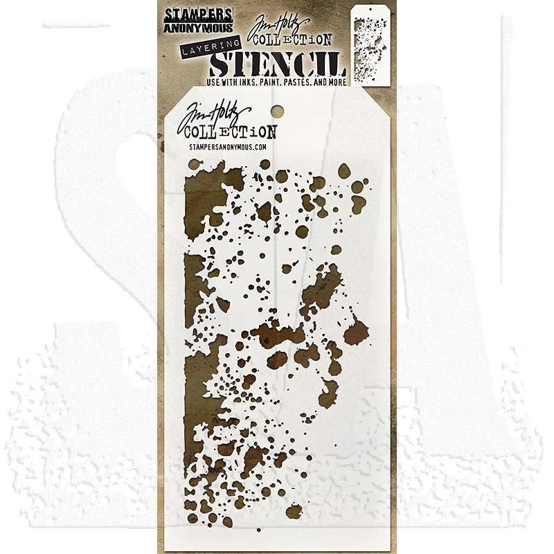 Tim Holtz - Stamper Anonymous - Layering Stencil - Grime - THS130