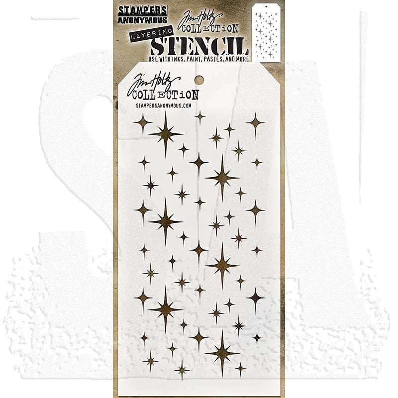 Tim Holtz - Stamper Anonymous - Layering Stencil - Sparkle - THS132