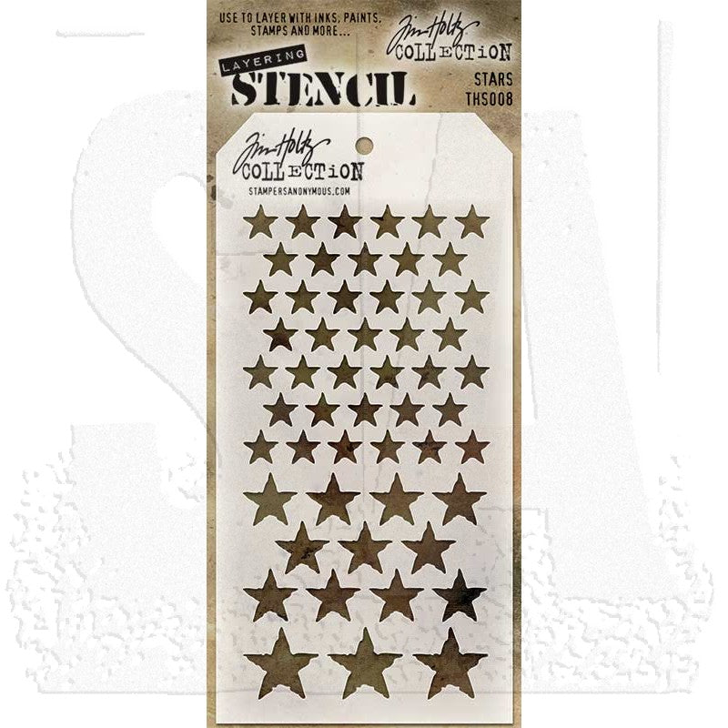 Tim Holtz - Stamper Anonymous - Layering Stencil - Stars - THS008