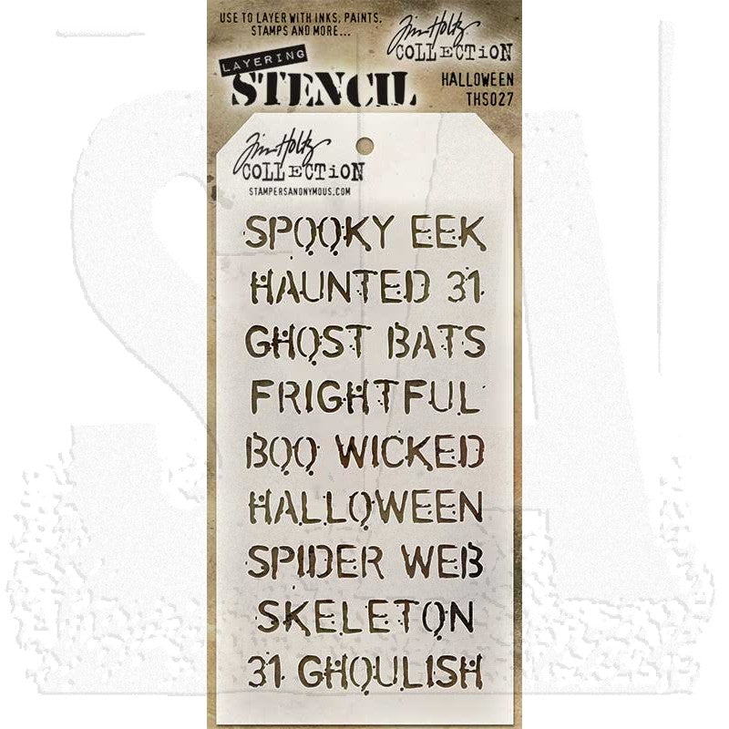 Tim Holtz - Stamper Anonymous - Layering Stencil - Halloween - THS027