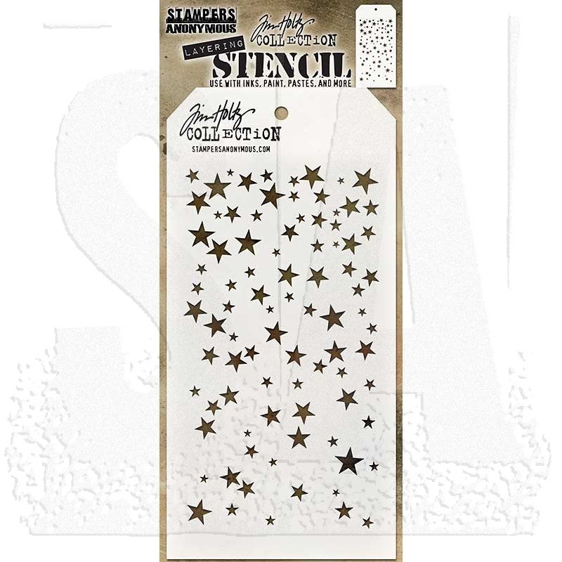 Tim Holtz - Stamper Anonymous - Layering Stencil - Falling Stars - THS115