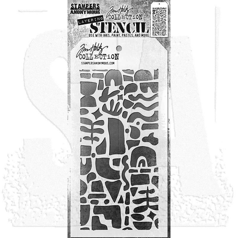 Tim Holtz - Stamper Anonymous - Layering Stencil - Cutout Shapes 2 - THS177