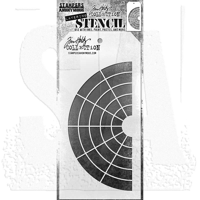 Tim Holtz - Stamper Anonymous - Layering Stencil - Wheel - THS179