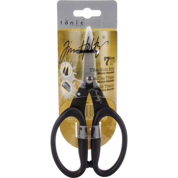 Tim Holtz - Non-Stick Titanium Micro Serrated Scissors - 7"