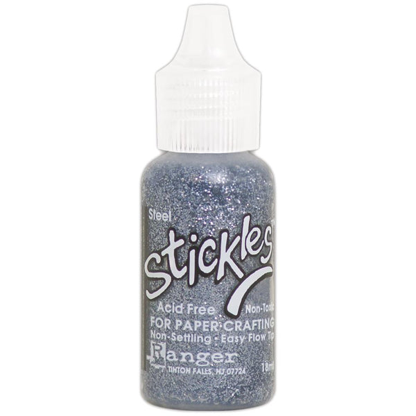 Ranger - Stickles Glitter Glue .5oz - Steel