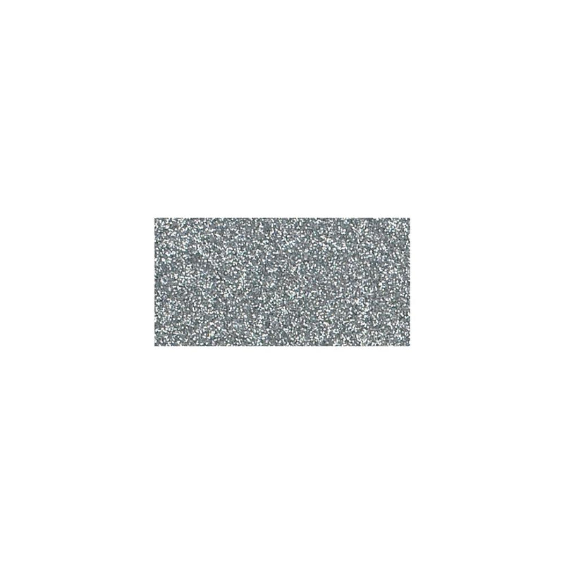 American Crafts - Glitter Cardstock 12"X12" - Silver