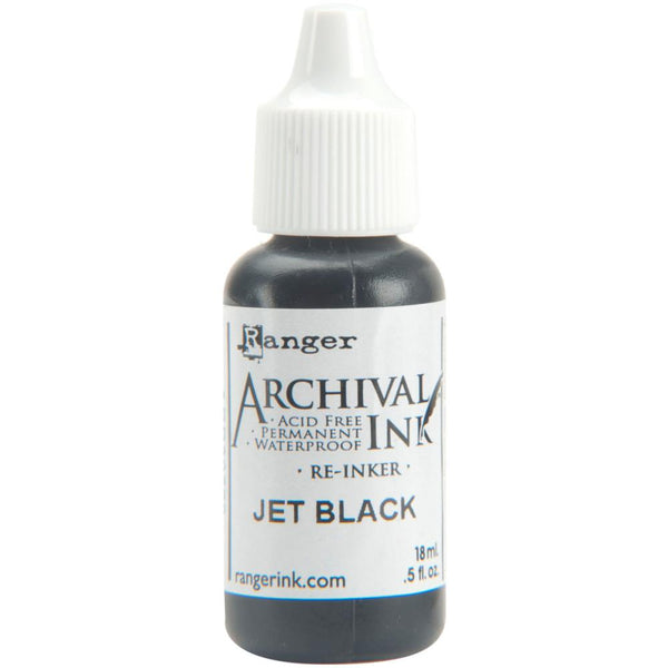 Ranger - Archival Ink - Pad Reinker .5oz - Jet Black