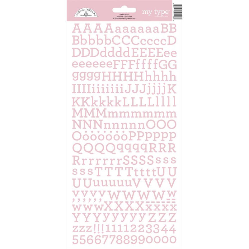 Doodlebug - My Type Cardstock Stickers 6"X13" - Cupcake