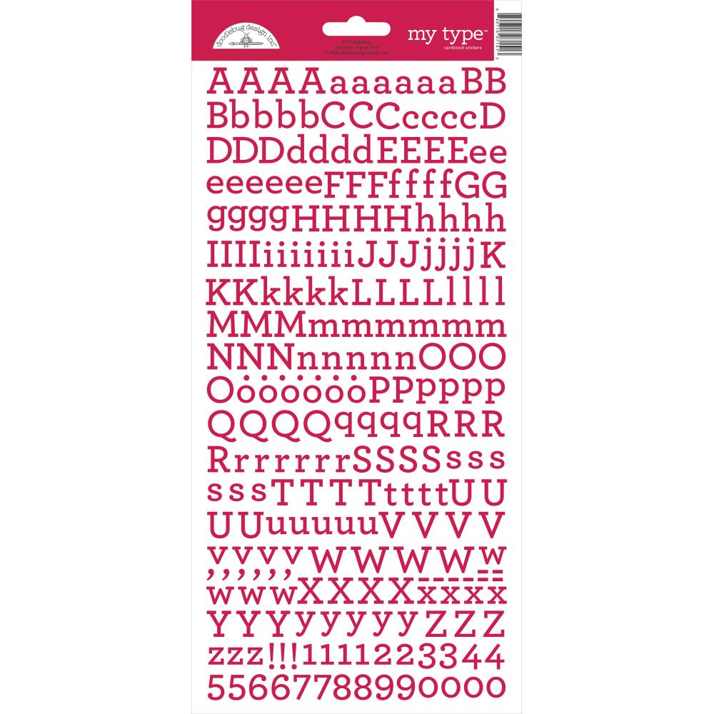 Doodlebug - My Type Cardstock Stickers 6"X13" - Ladybug
