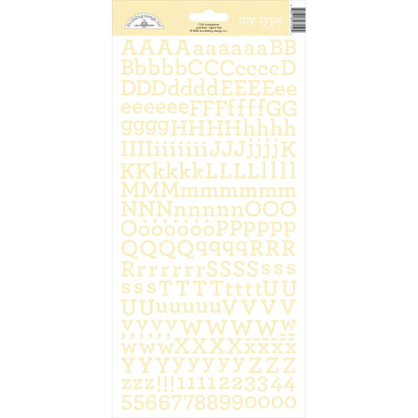 Doodlebug - My Type Cardstock Stickers 6"X13" - Bumblebee