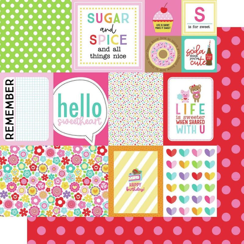 Bella Blvd - My Candy Girl - 12 x 12 Double Sided Paper - Daily Details