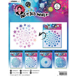 Art By Marlene - Out Of This World Stencil - Star Circle Round