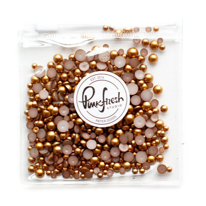 Pinkfresh Studio - Metallic Pearls Essentials - Matte Gold