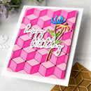 Pinkfresh Studio - Stencils 4.25"X5.25" - Geo Blocks Layering