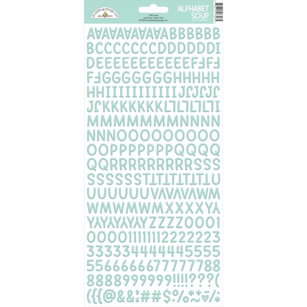 Doodlebug - Alphabet Soup Puffy Stickers 6"X13" - Mint