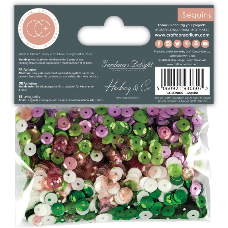 Craft Consortium - Sequins - Gardeners Delight