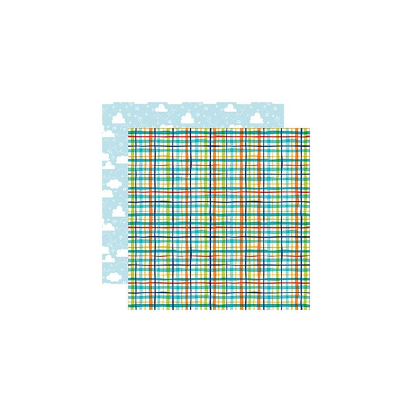 Echo Park - Pets - Double-Sided Cardstock 12"X12" - Pet Plaid