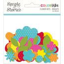 Simple Stories - Color Vibe - Flower Bits - Brights