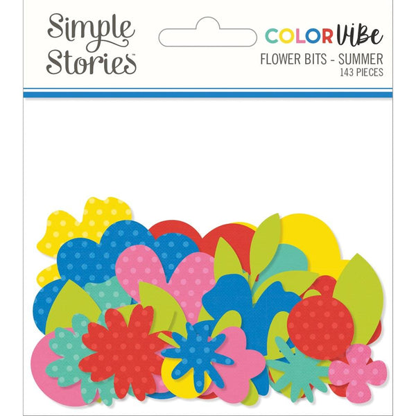 Simple Stories - Color Vibe - Flower Bits - Summer