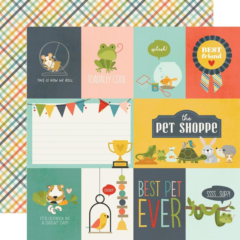 Simple Stories - Pet Shoppe - Double-Sided Cardstock 12"X12" - Elements 2