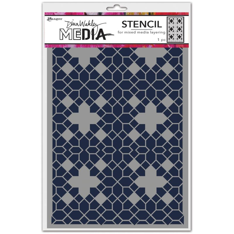 Dina Wakley - Media Stencil 9"X6"- Floor Pattern