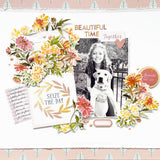 Pinkfresh Studio - Stencils 4"X9" - Chrysanthemum Layering