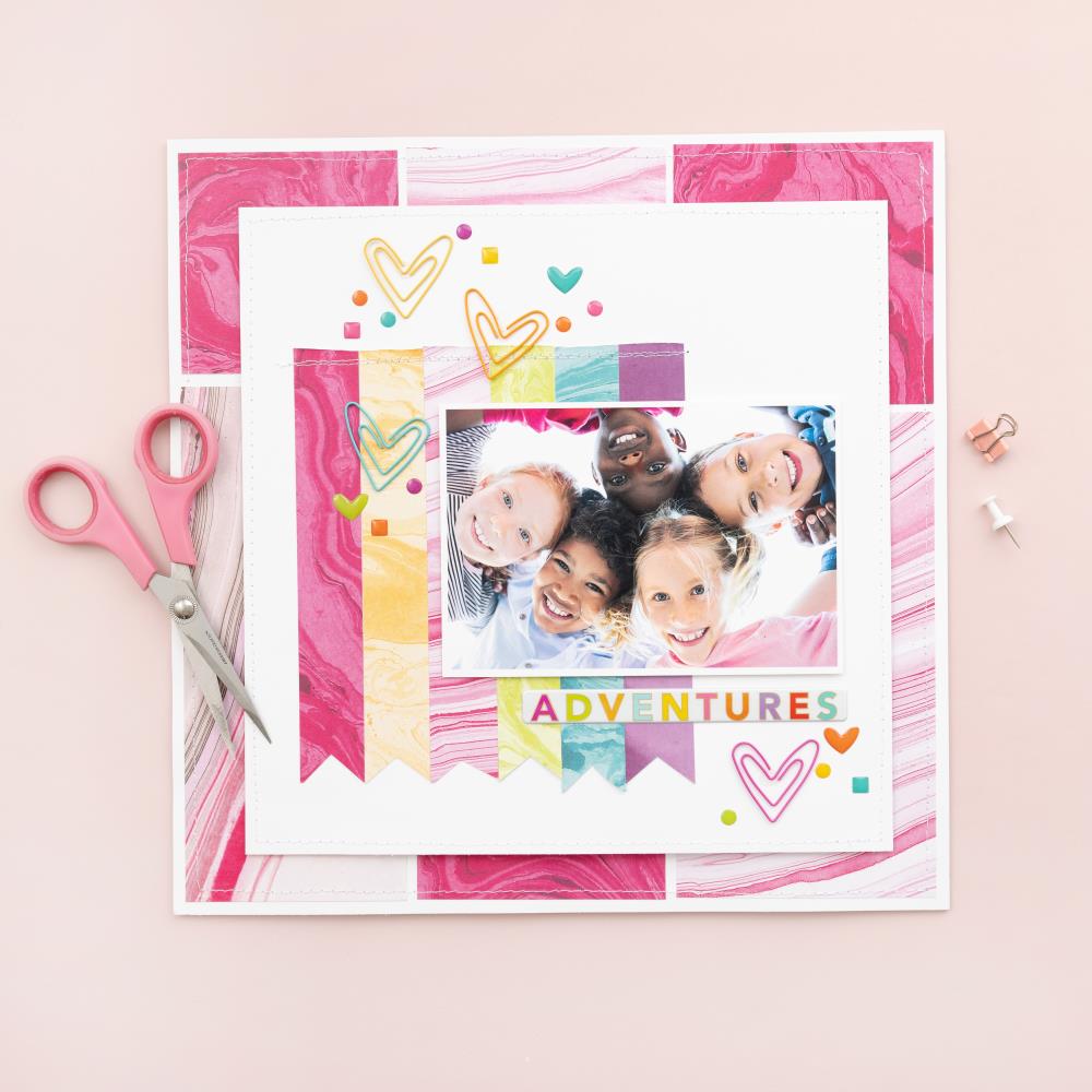 Colorbok - Single-Sided Printed Cardstock 12"X12" 30/Pkg - Marble