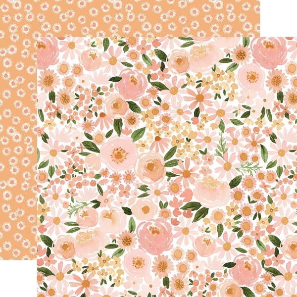 Carta Bella - Flora No. 6 - Double-Sided Cardstock 12"X12" - Soft Medium Floral