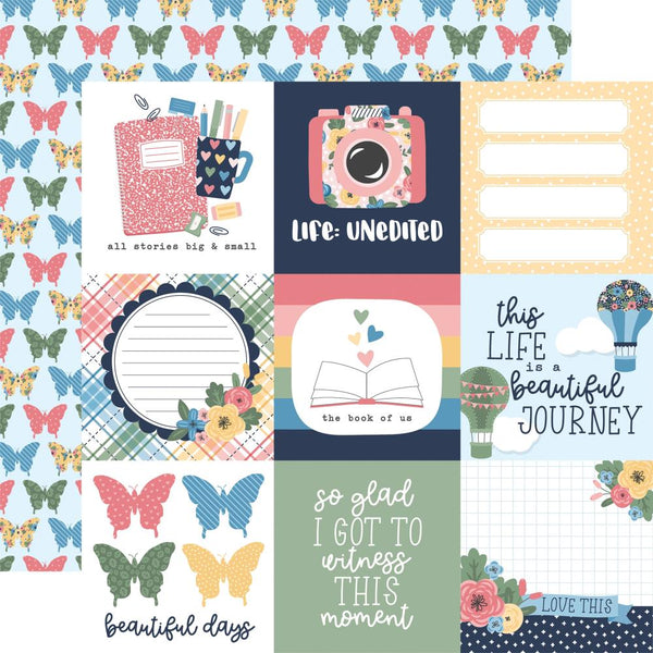 Echo Park Paper - Our Story Matters - Double-Sided Cardstock 12"X12" - 4"X4" Journaling Cards