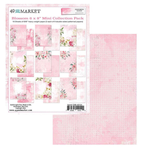 49 and Market - Color Swatch: Blossom - Mini Collection Pack 6"X8"