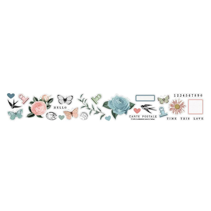 49 and Market - Vintage Artistry Tranquility - Washi Sticker Roll